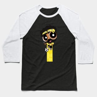 Flying Yellow Power Puff Wayne! Baseball T-Shirt